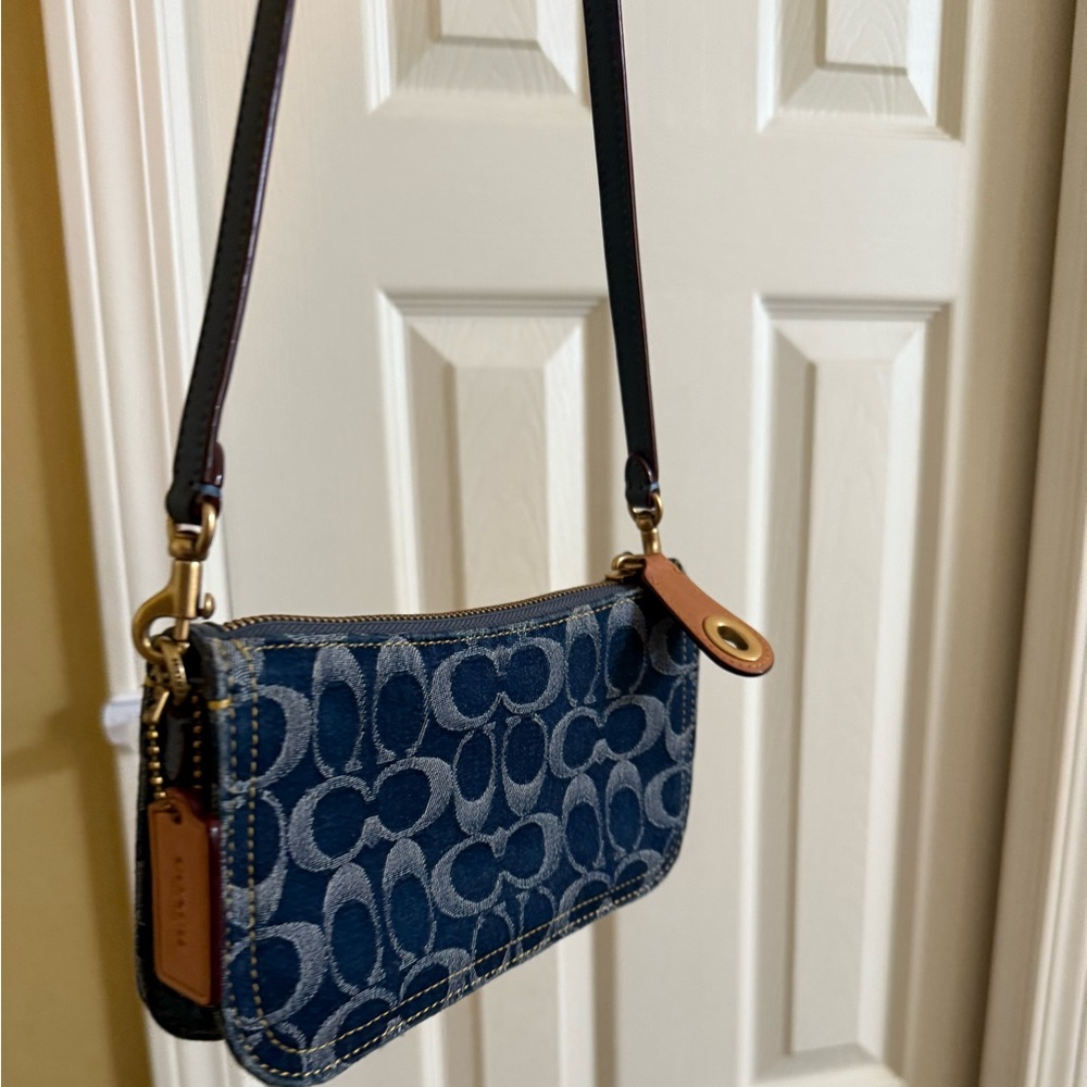 Coach Denim Penn Shoulder Bag - Picture 11 of 12